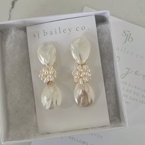 SJ Bailey Co - Mother of Pearl Drop Earrings